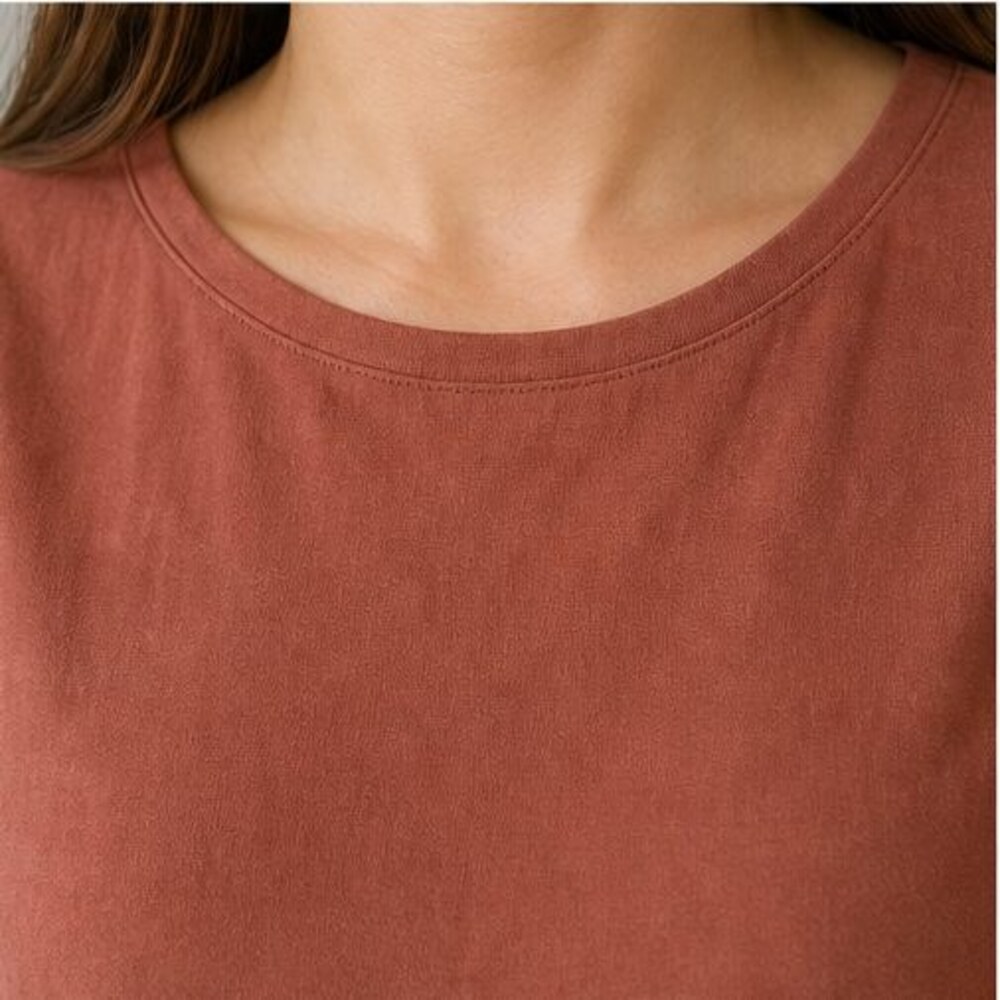 Rust Peplum Top - Picture 4 of 6